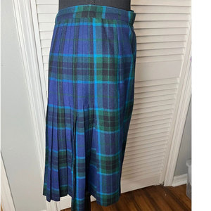 กระโปรงกิ๊ลท์ลายสก็อตแบบจีบสไตล์วินเทจ ทำจากผ้าขนสัตว์แท้ 100% สีดำ ลายทาร์ทัน สำหรับผู้หญิง ขายส่ง - Product Image 3