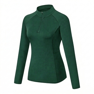 Camiseta Deportiva de Secado Rápido para Mujer, Ropa de Equitación, Camiseta Elástica para Montar a Caballo, Ropa Ecuestre Deportiva con Logotipo Bordado Personalizado - Product Image 1