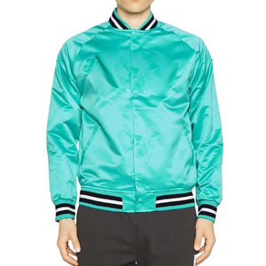 Custom Satin <b>Baseball</b> <b>Bomber</b> <b>Jackets</b> For Men Winter <b>Baseball</b> Satin Varsity Sports Team <b>Jacket</b> - Product Image 3