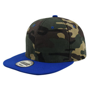 Custom Embroidery 6-Panel Camouflage Print Color-Block <b>Flat</b> Brim Baseball Cap Casual <b>Hat</b> Trendy Streetwear Caps&<b>Hats</b> - Product Image 6