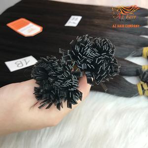 Meilleure vente luxe Remy Extensions de cheveux pointe plate droite vietnamienne kératine faisceaux de cheveux Machine Double trame 8-34 pouces beaucoup - Product Image 4