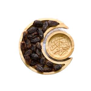 Ramadan ดวงจันทร์เสี้ยวไม้เสิร์ฟอาหารถาด Eid Mubarak ตกแต่งตารางจานเสิร์ฟอาหารคุณภาพสูงดวงจันทร์ถาดไม้ - Product Image 1