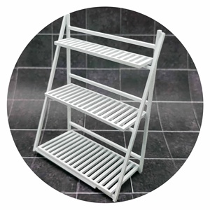 Miniature 1:12 Scale White 3-Layer Rack Plastic & <b>PC</b> Material Furniture Toys <b>Set</b> for Dollhouse Decoration - Product Image 1