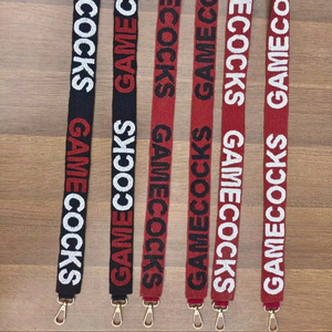 Correa de Bolso Personalizada con Cuentas, Correa Larga con Cuentas para Bolso Universitario, Correas para el Día del Partido, Todos los Nombres Disponibles - Product Image 1