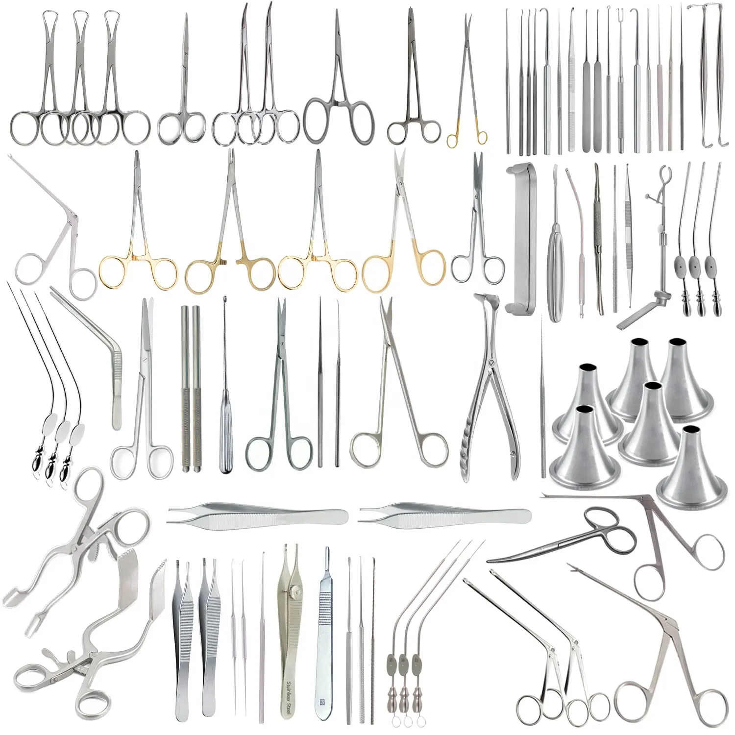 Micro Ear Instrument Set of 104Pcs for Ear Surgery Set Tympanoplasty surgery set ear nose throat Ent Instruments