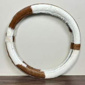 Volant de direction sport personnalisé avec logo, en cuir de vache véritable, accessoires intérieurs pour voiture, vente en gros - Product Image 4