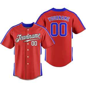 High Quality Customized Breathable 100% <b>Polyester</b> Baseball Jersey Short Custom Logo Sublimation Printing Quick Dry Lightweight - Product Image 3