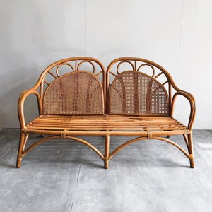 Occasional chair living room furniture wholesale supply natural <b>rattan</b> double seater <b>sofa</b> chairs - Product Image 1