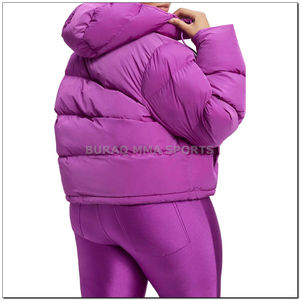 Chaqueta Acolchada Impermeable Personalizada para Mujer, Chaqueta de Invierno Acolchada de Diseño, Abrigo Acolchado de Nailon para Mujer - Product Image 5