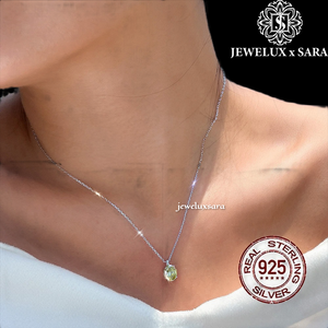 Collier en argent 925 à la mode avec diamant Moissanite pour femmes, bijoux de luxe pour anniversaire, tenue décontractée et occasions festives - Product Image 6
