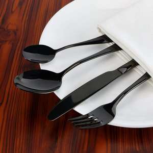 Long handle spoon fork <b>set</b> steel utensils Durable dining <b>cutlery</b> <b>Reusable</b> metal <b>cutlery</b> <b>set</b> Eco friendly tableware Corrosion - Product Image 6