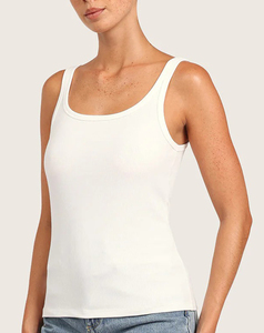 Débardeur streetwear personnalisé pour femme, col rond, sans manches, en tissu polyester tricoté, longueur standard, respirant, uni sur le devant - Product Image 3