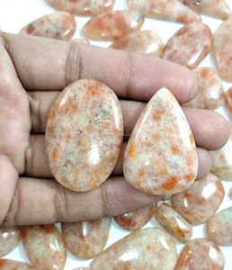 Cabochons plats en pierre de soleil naturelle, pierres précieuses de guérison pour bijoux, directement du fabricant, en promotion - Product Image 6