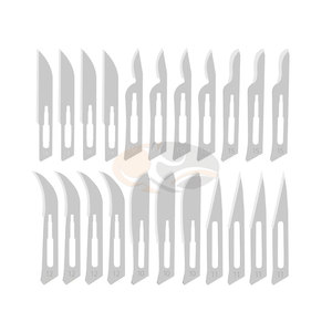 ใบมีดผ่าตัด ใบมีดผ่าตัดแบบปลอดเชื้อ สแตนเลสสตีล สำหรับการผ่าตัดทั่วไป ใบมีดคุณภาพสูงสำหรับห้องปฏิบัติการ มีดสำหรับห้องปฏิบัติการ - Product Image 6