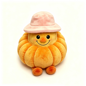 Customized Round <b>pumpkin</b> plush with segmented details,Soft <b>pumpkin</b> <b>pillow</b> plush,Orange <b>pumpkin</b> stuffed toy,Cozy fall-themed - Product Image 4