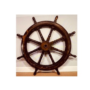 Wooden <b>Ship</b> <b>Wheel</b> Artistic Maritime Display Companion Developed to Inspire Ocean Themed Interiors with Lasting Elegance - Product Image 6