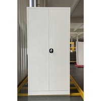 Armoire Métallique pour Adultes, Vestiaire de Personnel, Armoire à 2 Portes en Acier pour Vêtements, Armoire de Rangement en Acier avec Coffre-Fort