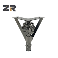 Pieds de canapé ZERUN 150 mm à motif creux, pieds de support de lit, pieds de table, accessoires de quincaillerie métallique pour meubles