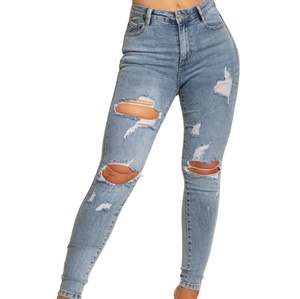 Women's Customized Design Plus Sized Distressed Pants Breathable Long Length <b>Flare</b> Stacked Solid Best Price <b>for</b> Winter Spring - Product Image 3