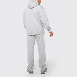Survêtement vintage pour homme, effet usé, tissu épais, sweat à capuche et pantalon, style streetwear décontracté, fournisseur OEM - Product Image 2