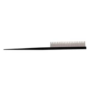 Peine de plástico negro para el cabello, herramienta manual de peinado con dientes finos y gruesos para el cuidado del cabello - Product Image 2