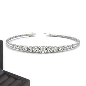 สร้อยข้อมือคิวบันเทนนิส Iced Jewelz ขนาด 6 ถึง 3 มม. ประดับเพชรโมอิสซาไนต์ทรงเหลี่ยมเจียระไนแบบบริลเลียนท์ D VVS ชุบเงินแท้ เงินสเตอร์ลิง สไตล์ฮิปฮอป - Product Image 6
