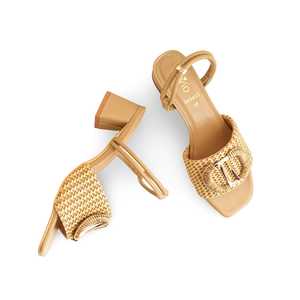 Sandalia de tacón marrón formal FR5423 - Product Image 1