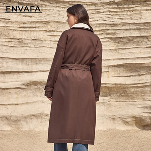 <b>Spring</b> New Trench Coat Fashion Style British Style <b>Women</b> Long Trench Coat <b>Women</b> Custom <b>Jacket</b> with Logo - Product Image 2