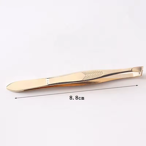 Pinzas de Precisión para Cejas, Pinzas para Barba, Pinzas Pequeñas para Pestañas Postizas, Herramientas de Acero Inoxidable - Product Image 6