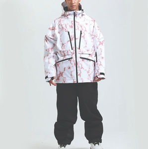 Veste de ski pour homme grande taille, imperméable, en Cordura, softshell, chaude pour l'hiver, pantalon pour les sports de plein air, veste de ski, camping, fermeture éclair - Product Image 5