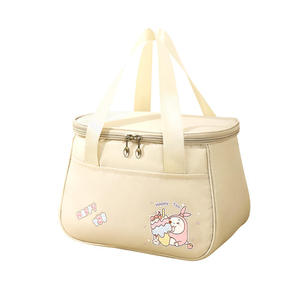 premium leakproof thermal food carrier durable nylon lunch organizer with cute character print and reinforced handles - Product Image 6