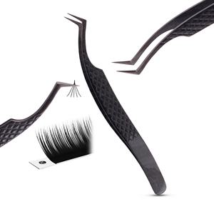 ผู้ผลิตแหนบต่อขนตาปลายไฟเบอร์สแตนเลสสีดำพลาสม่า แหนบต่อขนตาภายใต้แบรนด์ของคุณเอง - Product Image 1