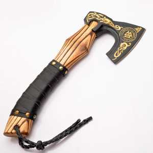 Hacha de Construcción Forjada a Mano de Alta Calidad con Empuñadura Envolvente, Hoja de Acero de Alto Carbono, Garantía de 3 Años, Premium para el Día del Padre - Product Image 5