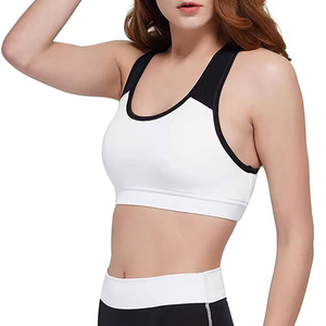 New Arrival Custom Made Great Quality Breathable Quick Dry Women's <b>Strapless</b> Sports <b>Bra</b> 100% Cotton Medium Support Front Plaid - Product Image 5