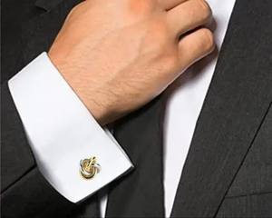 ขายส่งเครื่องประดับกระดุมข้อมือผู้ชาย |   กระดุมข้อมือโลหะแบบสั่งทำพิเศษสำหรับงานแต่งงาน ธุรกิจ และชุดทางการ เครื่องประดับข้อมือเสื้อเชิ้ต ขายส่ง - Product Image 3