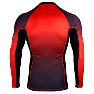 Customize Your Own Logo Heat-Transfer Printed Breathable Full Sleeve <b>Compression</b> MMA Rash Guard Spandex/Polyester for Online - Product Image 6