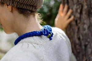 Collar de Cuentas Hecho a Mano con Tela de Algodón Orgánico Vintage para Mujer, Diseño Clásico con Forma de Corazón - Product Image 2
