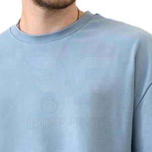 BRONO SPORTS T-shirt Oversize da Uomo Streetwear Vestibilità Regolare Casual 100% Cotone Tinta Unita Traspirante Manica Corta Eco-Friendly - Product Image 2