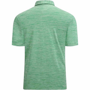Men Short Sleeve Solid Color for Shirt Regular Fit Casual Breathable Pique Knitted Cotton 140g Gray <b>White</b> Trim Collar Custom - Product Image 5