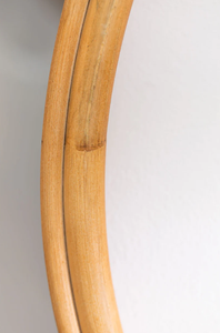 กระจกตกแต่งผนังทรงกลมลายดอกไม้หวายสไตล์เวียดนามทำมือ - Product Image 3