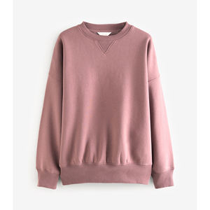 Sweat-shirt à col rond ultra-doux et surdimensionné, conçu avec un tissu en coton épais pour un confort tout au long de la journée et une coupe ample et élégante. - Product Image 1