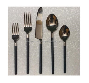 Juego de cubiertos de acero inoxidable chapado en oro ecológico para Bodas de todos los tamaños para exportación - Product Image 5