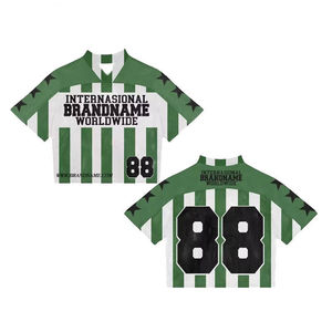 Camiseta de fútbol personalizada con estampado de sublimación de malla, estilo urbano, OEM, para hombre, con corte holgado y pantalón corto - Product Image 2
