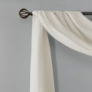 Sciarpa schiacciata solida trasparente per tende e mantovane - Product Image 2