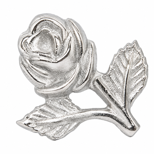 Anneau de serviette en argent rose |   Support de décoration de table en métal floral élégant pour mariage, dîner, fête, mise en scène de table, cadeaux romantiques - Product Image 1