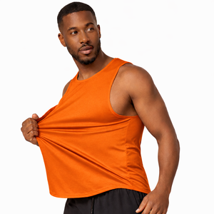 Débardeur de sport à séchage rapide pour homme |   Débardeur de sport sans manches en polyester |   Entraînement de course à pied et de basketball |   Vente en gros OEM - Product Image 1