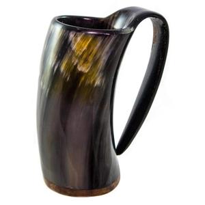 Verres à bière en corne naturelle de haute qualité pour événements, durable, personnalisable, motifs animaux - Product Image 1