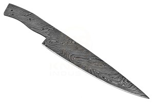 มีดเชฟเหล็กดามัสกัสทำมือแบบเต็มด้าม  รักษ์โลก ใช้ได้ทั้งมือซ้ายและขวา  ใบมีดเปล่าสำหรับครัว 5 ชิ้น - Product Image 4