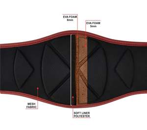 Ceintures de musculation en nylon orange et noir, robustes, pour l'entraînement physique, la gym, le soutien du tronc, équipement de sport professionnel - Product Image 2