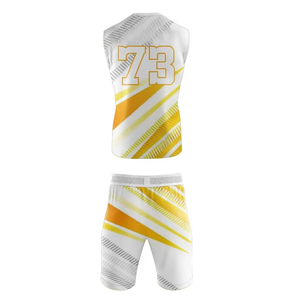 Ensemble d'entraînement de football américain personnalisable, uniforme respirant avec drapeau, maillots de compression sublimés 7v7, taille XL, nouveau design - Product Image 4
